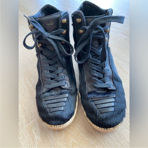 Alexander McQueen & Puma collaboration! Black leather sneakers, Size 38! - Picture 5 of 10